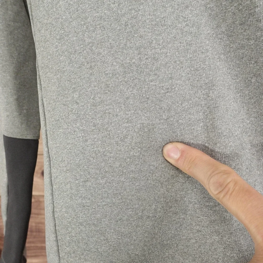 The North Face Pullover Mens M Gray 1/4 Zip Fleece Pocket Athletic Top